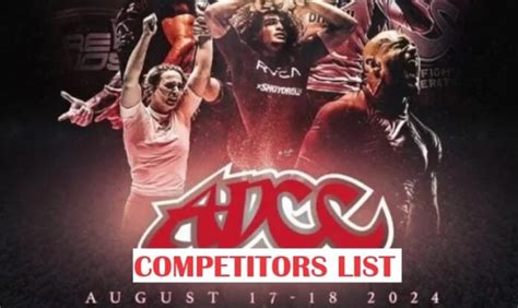 ADCC 2024 Competitors – Full List UPDATED .